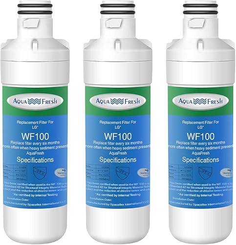 Aqua Fresh WF100 - Filtro de agua para refrigerador LT1000p de repuesto compatible con LG LT1000P, LT1000PC, LT1000PCS, ADQ74793501, ADQ74793502,