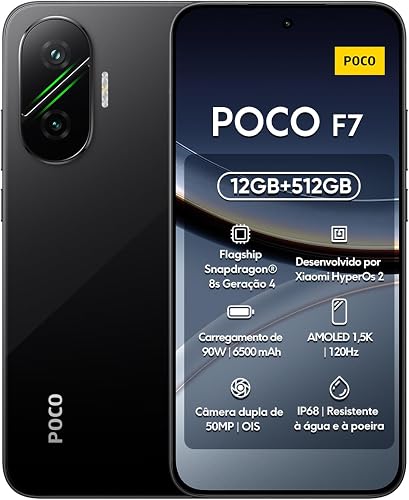 Xiaomi Poco F7 Dual-SIM, 12 + 512 GB (Schwarz, 12 GB + 51…
