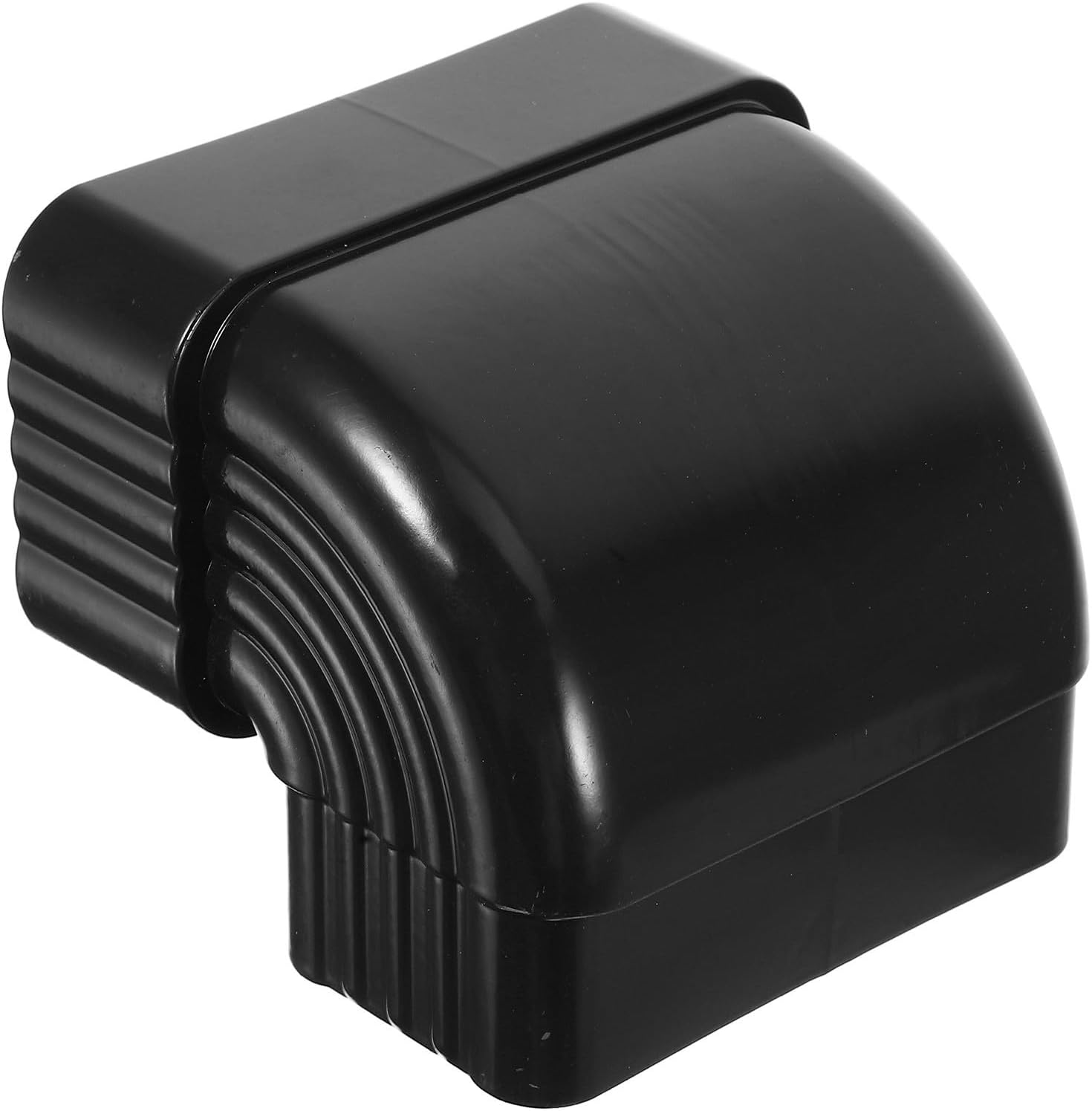 Black Aluminum Alloy 90 Degree Downspout Elbow Fitting for Drainage