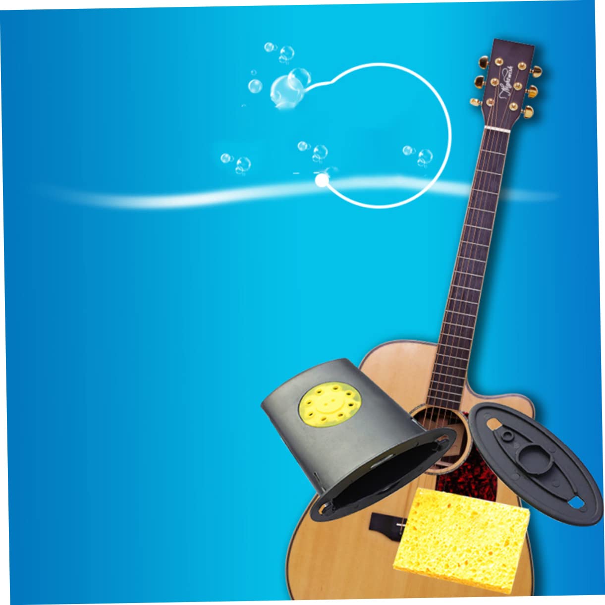 Abaodam 3pezzi Umidificatore Portatile Per Chitarra Acustica Design Compatto Regolatore Umidità Per Crepe e Deformazioni Accessorio Essenziale Per Manutenzione Strumenti Musicali