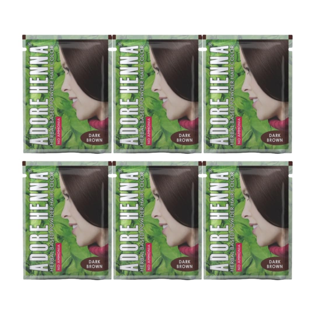 Dark Brown Hair Colour – Ammonia-Free Herbal-Based Hair Color (25 g × 6 Single-Use Sachets) | Japanese Quality Collaboration | Finely Sieved & Easy to Apply | For Men & Women-image-26
