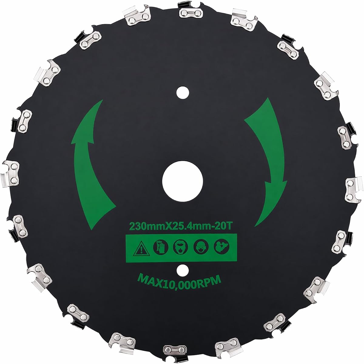 Cuchillas para desbrozadora de dientes de motosierra de 9" x 20T, cuchilla para hierba para devorar malas hierbas | Reemplazo de cabezal de corte de césped profesional para desbrozadoras, cortadoras de hilo y destructores de malas hierbas