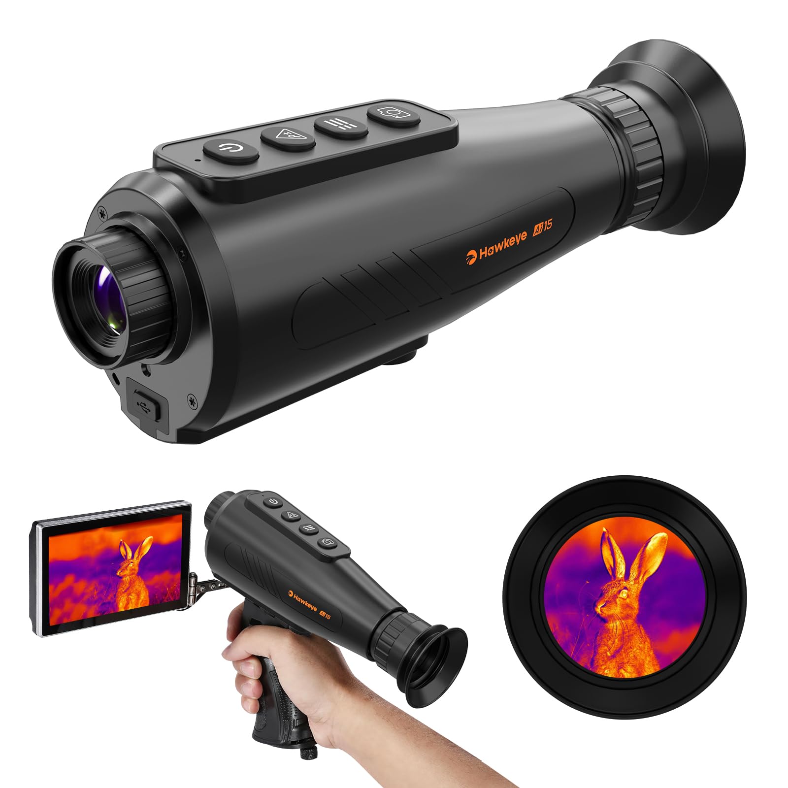 Portable Thermal Monocular for Hunting