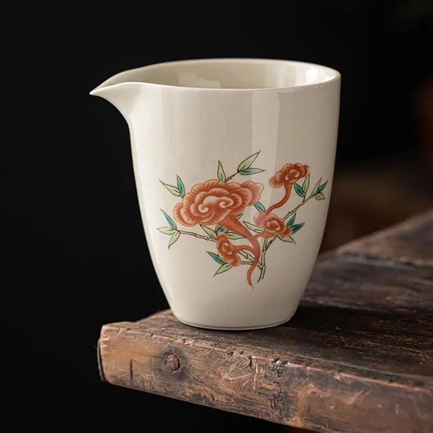 Afternoon Tea Set Handmade Tea Set Accessories Chinese Tradition Ceramic Fair Cup Cha Hai Hand Painted Flowers Porcelain Teacup Master Cup Tea Set For Adults (Color : G) (H)