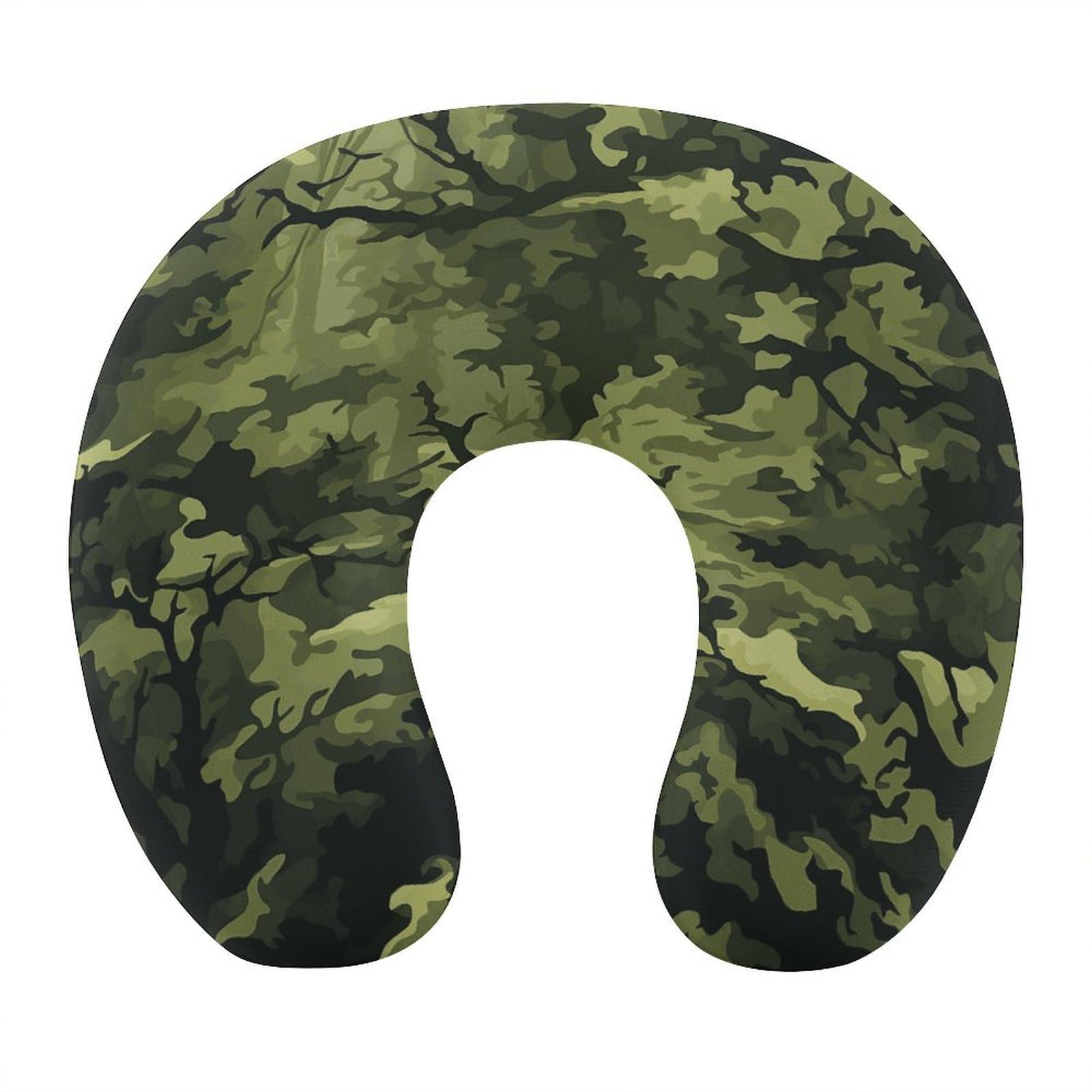 Btcowzrv Style Camo Woodland Camoflage U Shaped Neck Pillow Travel Pillows