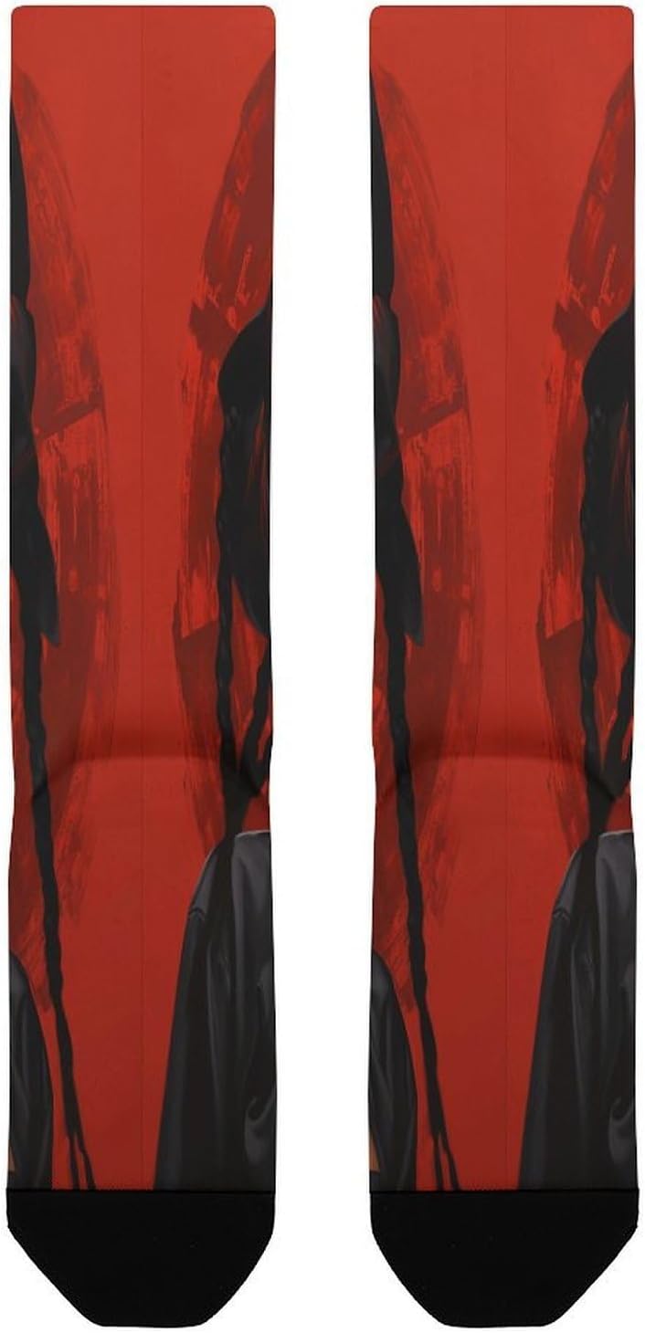 Anime Style Characters Crew Socks Calf Socks Athletic Crew Sock