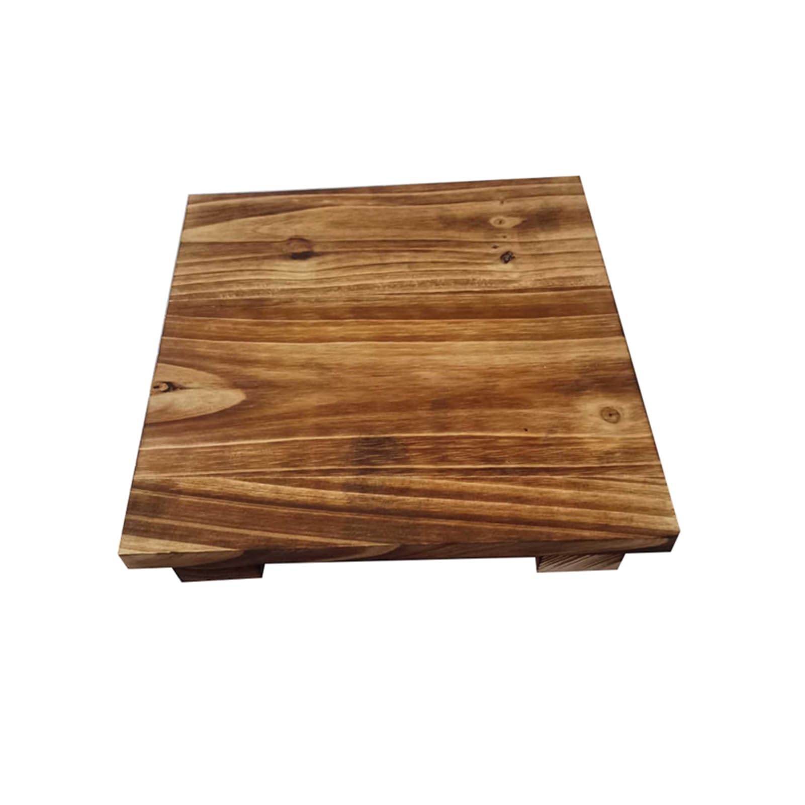 Copri Fornello, Tappetino Quadrato In Legno Massello, Adatto For Fornelli A Gas E Piani Cottura A Induzione(35x35x2.8cm)