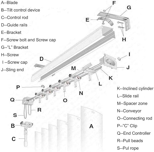 Miniatura 6 de Persianas verticales 100 % opacas, tela de listones de 3.5 pulgadas, aislamiento térmico, ahorro de energía, protección UV, decoración de persianas