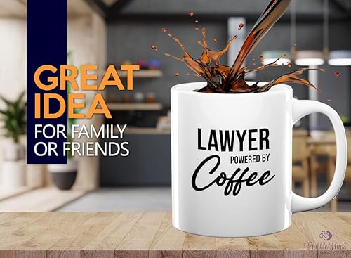 Miniatura 2 de Taza de café de abogado de 11 onzas, color blanco, regalo de abogado para la escuela de derecho, graduación, policía, abogado, piloto, motocicleta,