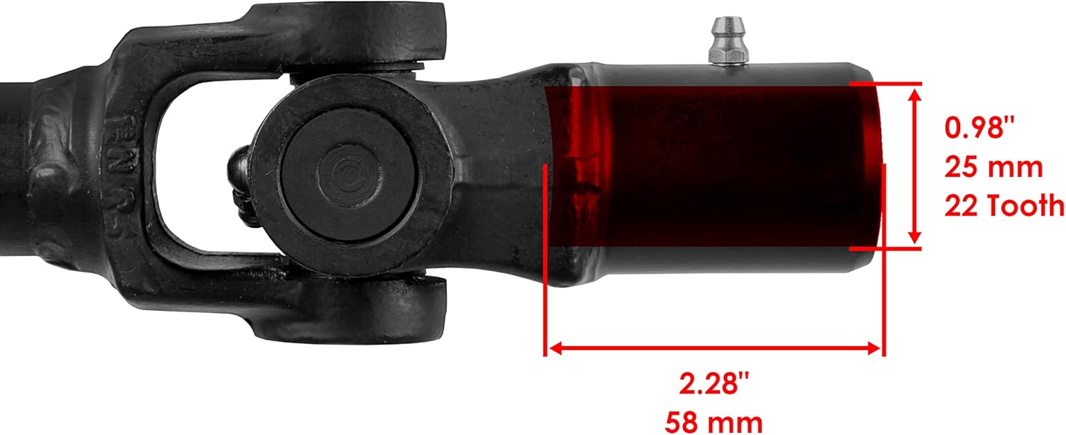 Caltric Rear Prop Shaft Compatible with Polaris RZR XP 4 1000 2015-2020