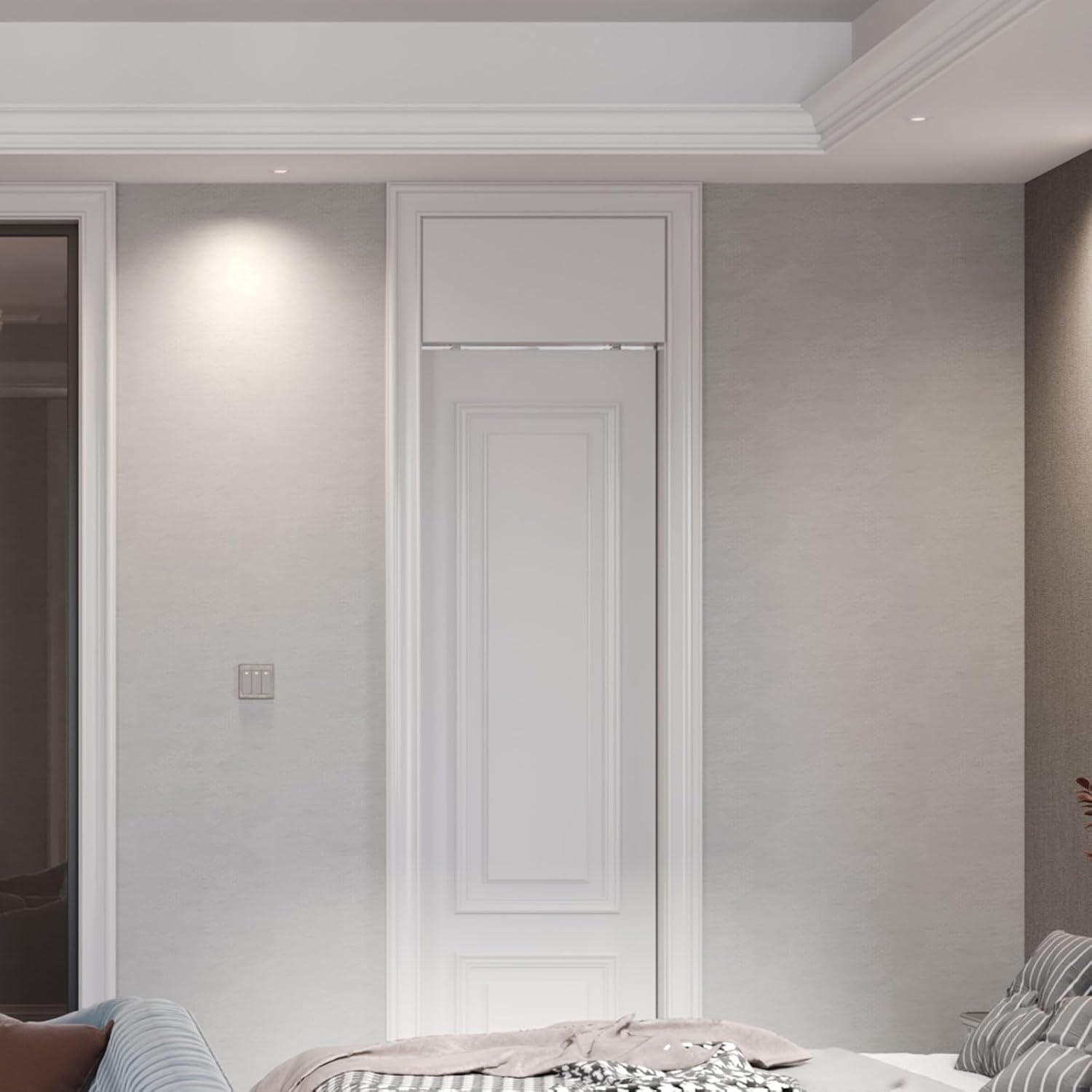 FINOSEN 4FT Commercial Grade Sliding Pocket Door Hardware Track Kit,Top Mount,Heavy Duty,Smoothly and Quite,Easy to Install,Aluminum(Door is not Included)