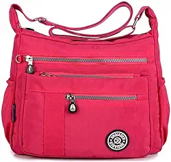 Bolsa Feminina Nylon Transversal Multi Uso Regulável Espaçosa Moderna Impermeável