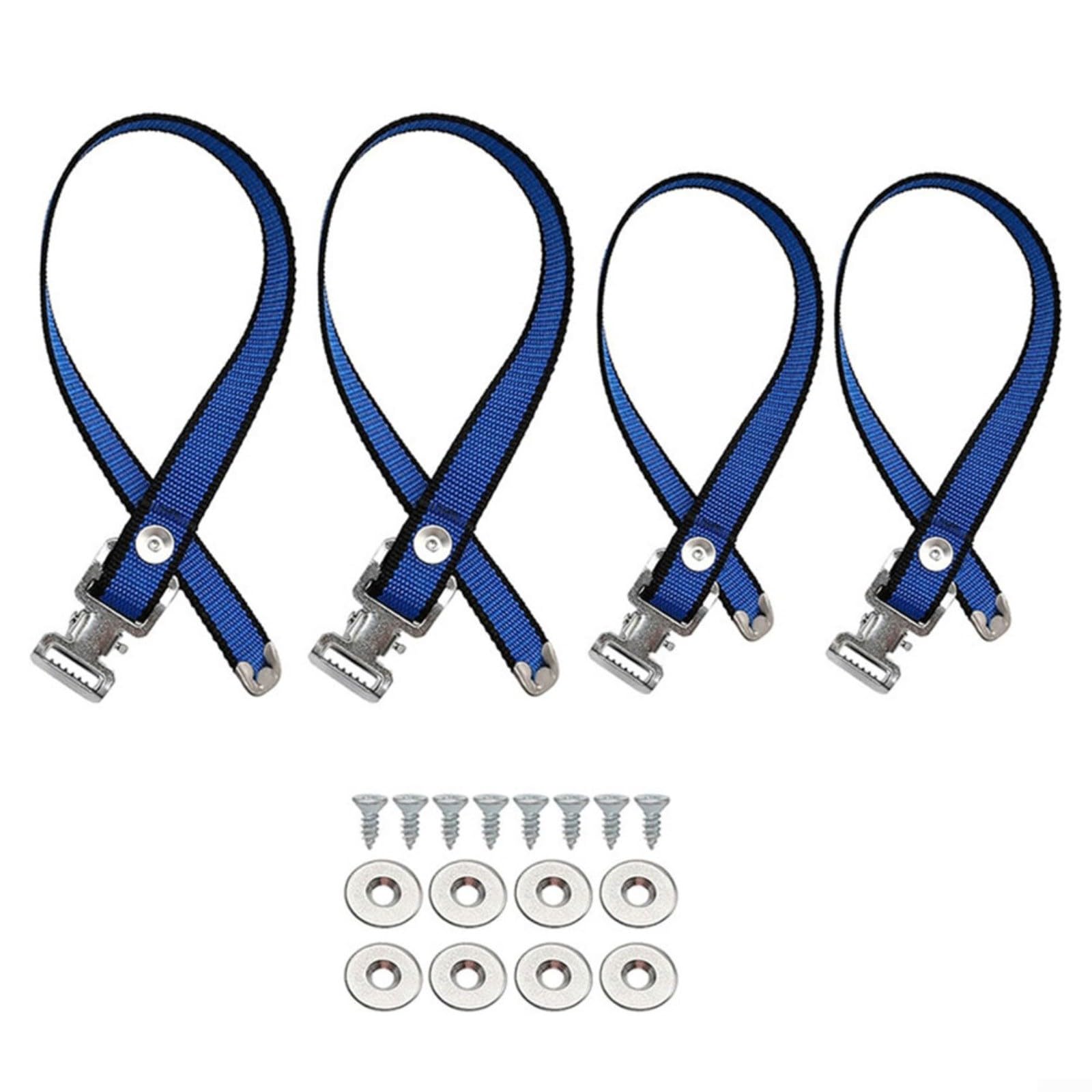 Juego de correas de repuesto para zancos de yeso, correas ajustables de nailon resistente para la mayoría de zancos, seguridad mejorada con diseño antideslizante, incluye 2 correas largas/cortas y 8