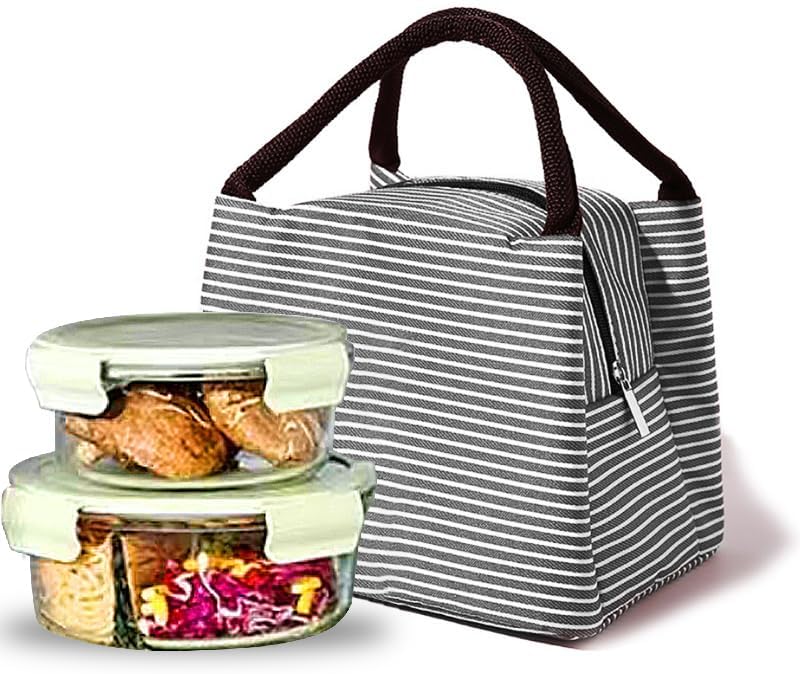 Miniatura 5 de Lonchera para mujer, lonchera para adultos, mujeres y hombres, pequeñas a prueba de fugas (negra)