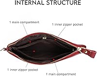 Vista 6 de imeetu Bolso de mano para mujer con correa para muñeca