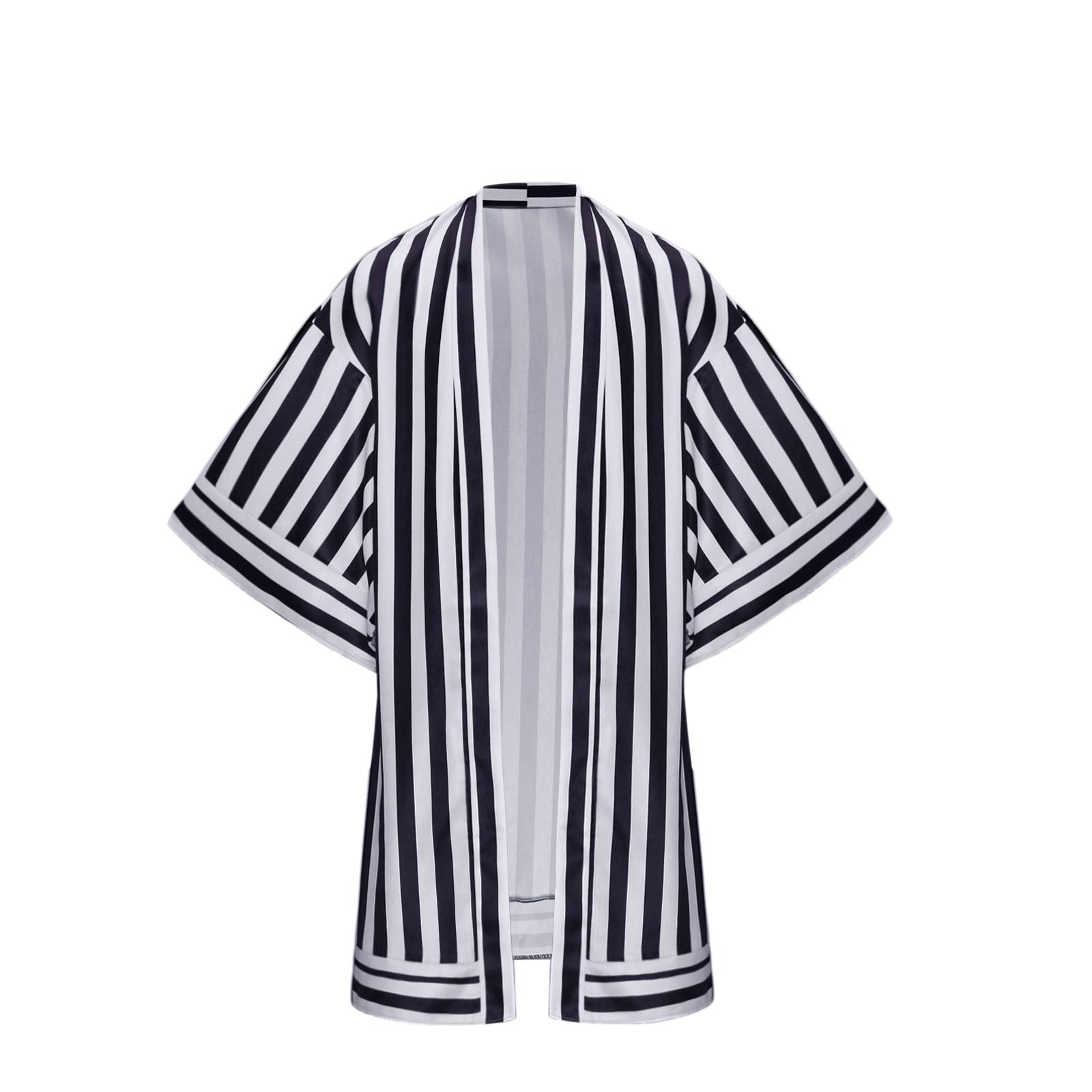 WeizhaonanCos Mens Cosplay Costume Role Play Halloween Kimono Cape Cloak Robe, Black, M