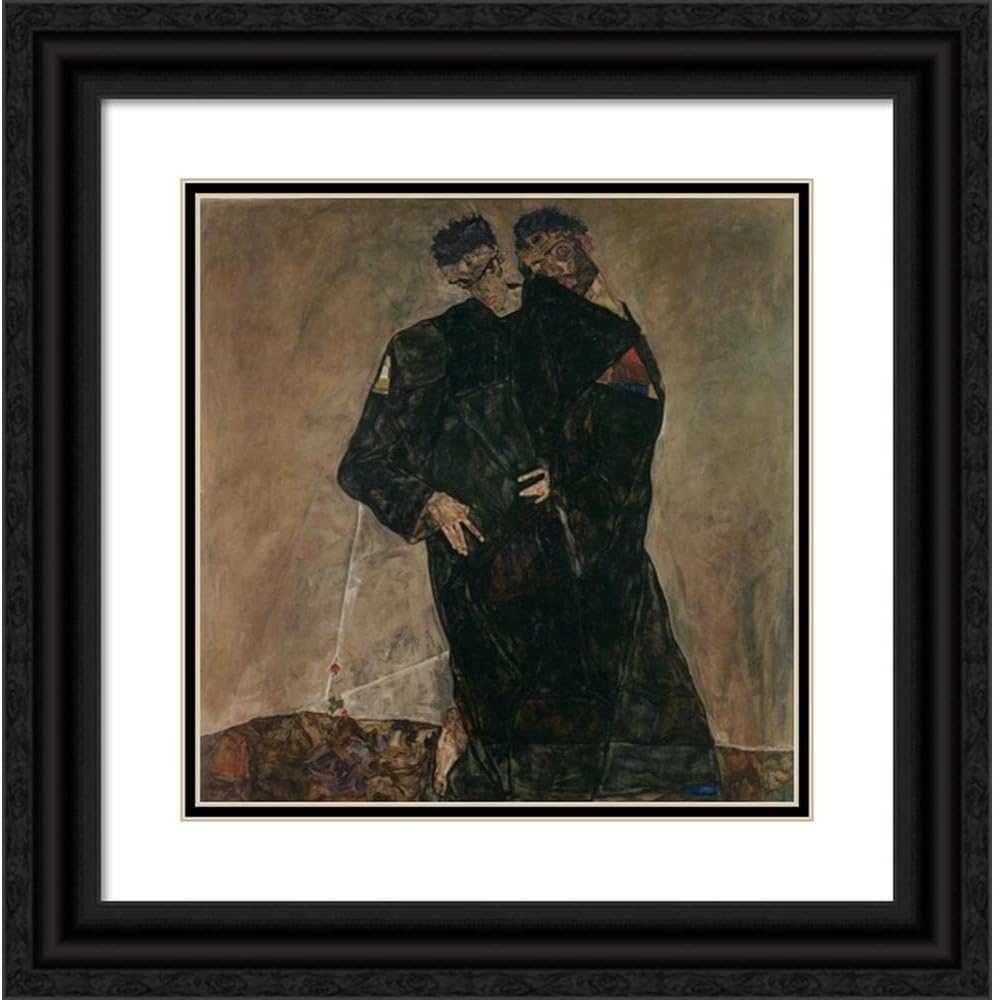 ArtDirect The Hermits (1912) 36x36 UnFramed Museum Art Print Poster Ready for Framing by Egon Schiele (Austrian, 1890-1918)