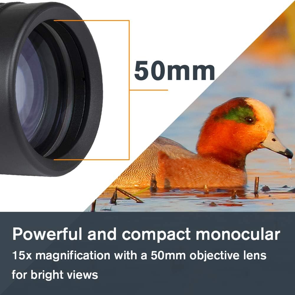Celestron – Outland X 10x50 Monocular – Outdoor and Birding Monocular – Fully Multi-Coated Optics and BaK-4 Prisms – Bonus Smartphone Adapter and Bluetooth Remote Included : Electronics
