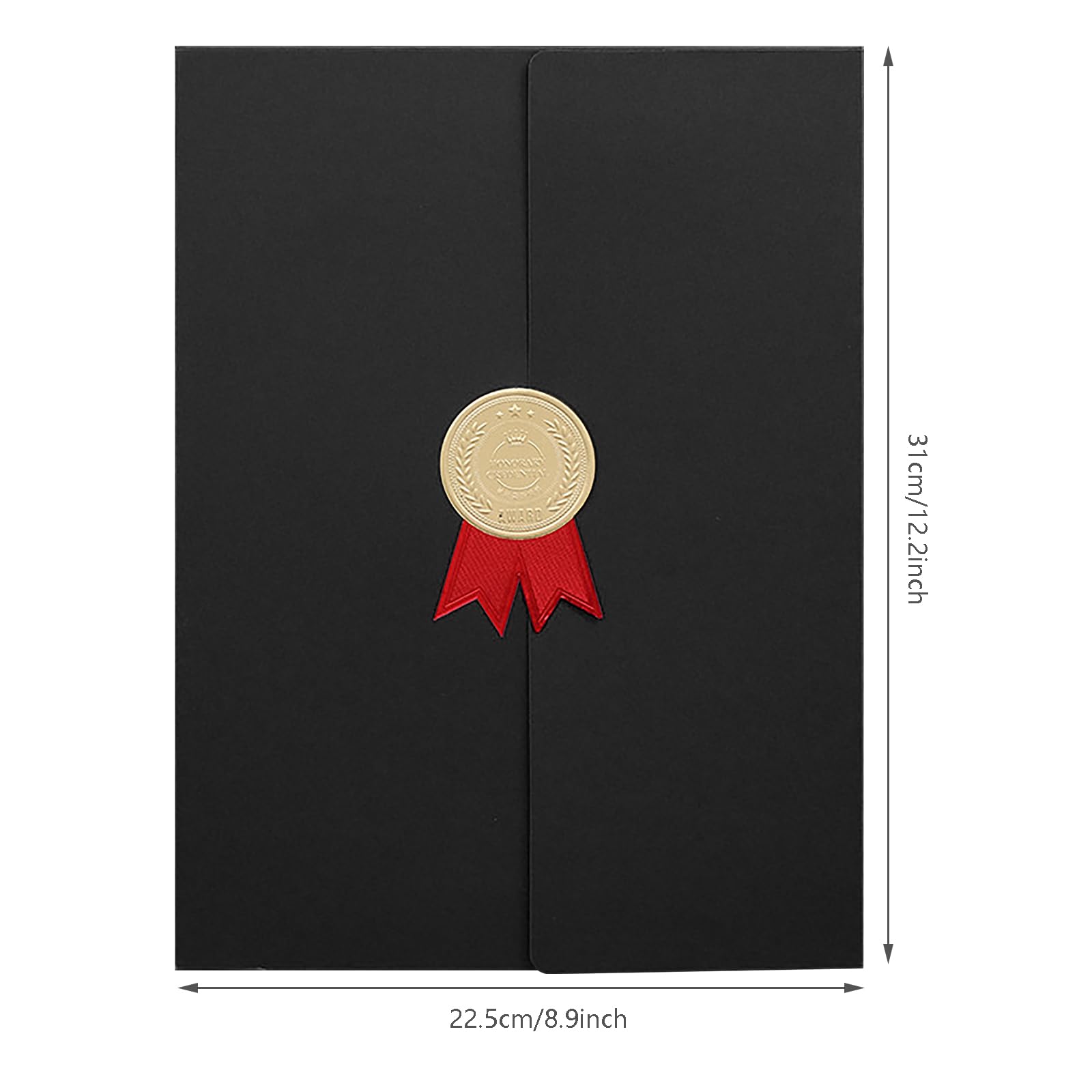 Set di 4 copertine di laurea A4 titolare del certificato con carte di laurea portacertificati per diplomi con lettera di nomina premio personalizzabile
