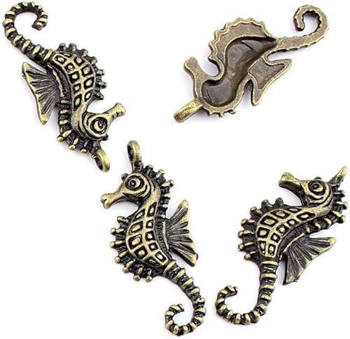 Joyas conclusiones encantos de bronce antiguo fl2937Caballito Craft Lots Reparación Suministros