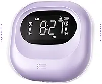 Mesqool Despertador vibratório para pessoas com sono pesado, bateria recarregável, agitador, embaixo do travesseiro, sem fio, alarmes duplos de dia/fim de semana, relógio digital de viagem para