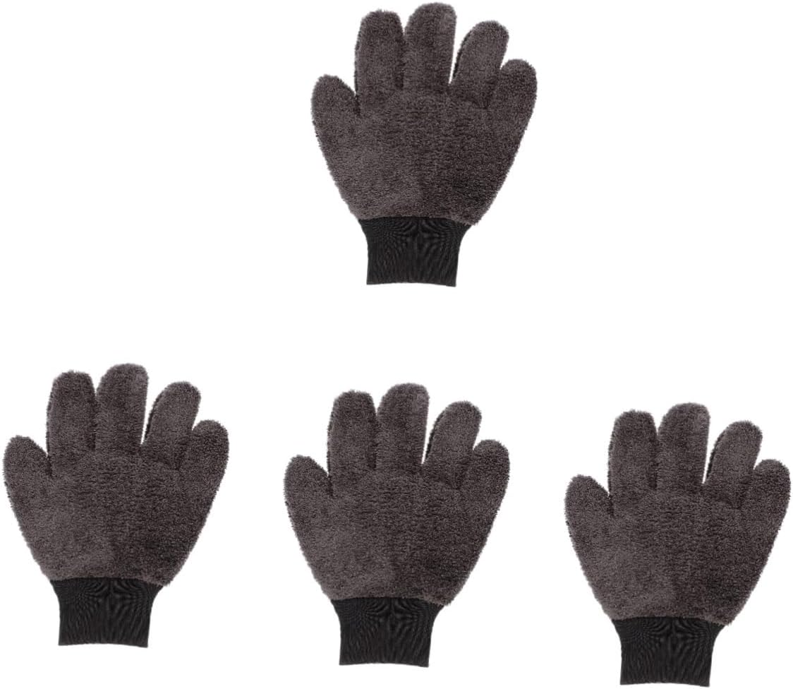4pcs Car Washing Gloves Wash Mitts for Car Hand Mitt Wash Glove Dual Side