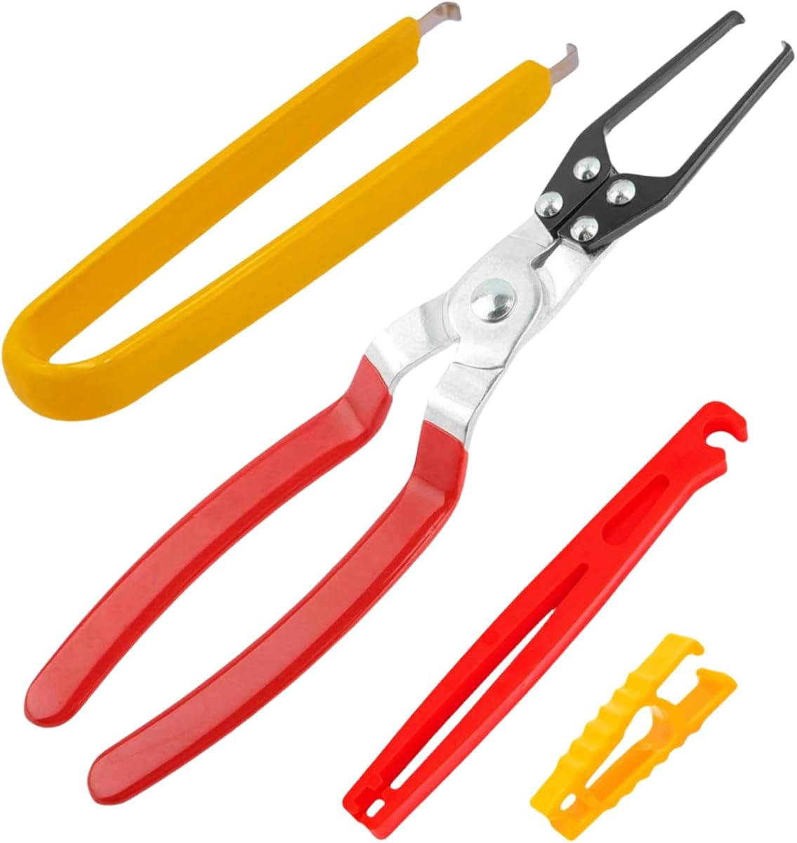 Fuse Puller Pliers, Relay Puller Pliers, 4-Pack Automotive Tools for Car Motorcycle Truck Boat Vehicles Battery Terminal Wiper Remover