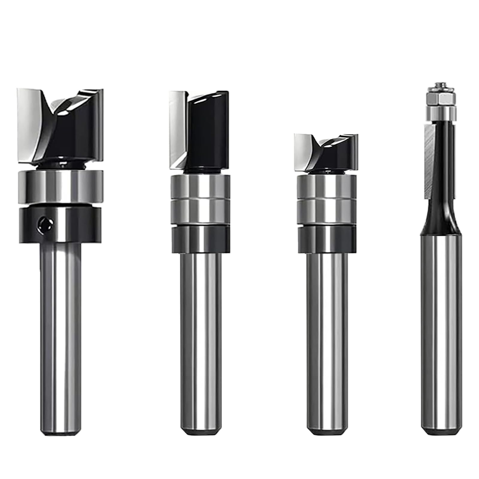 Flush Trim Router Bits - 5 Piece Set -12