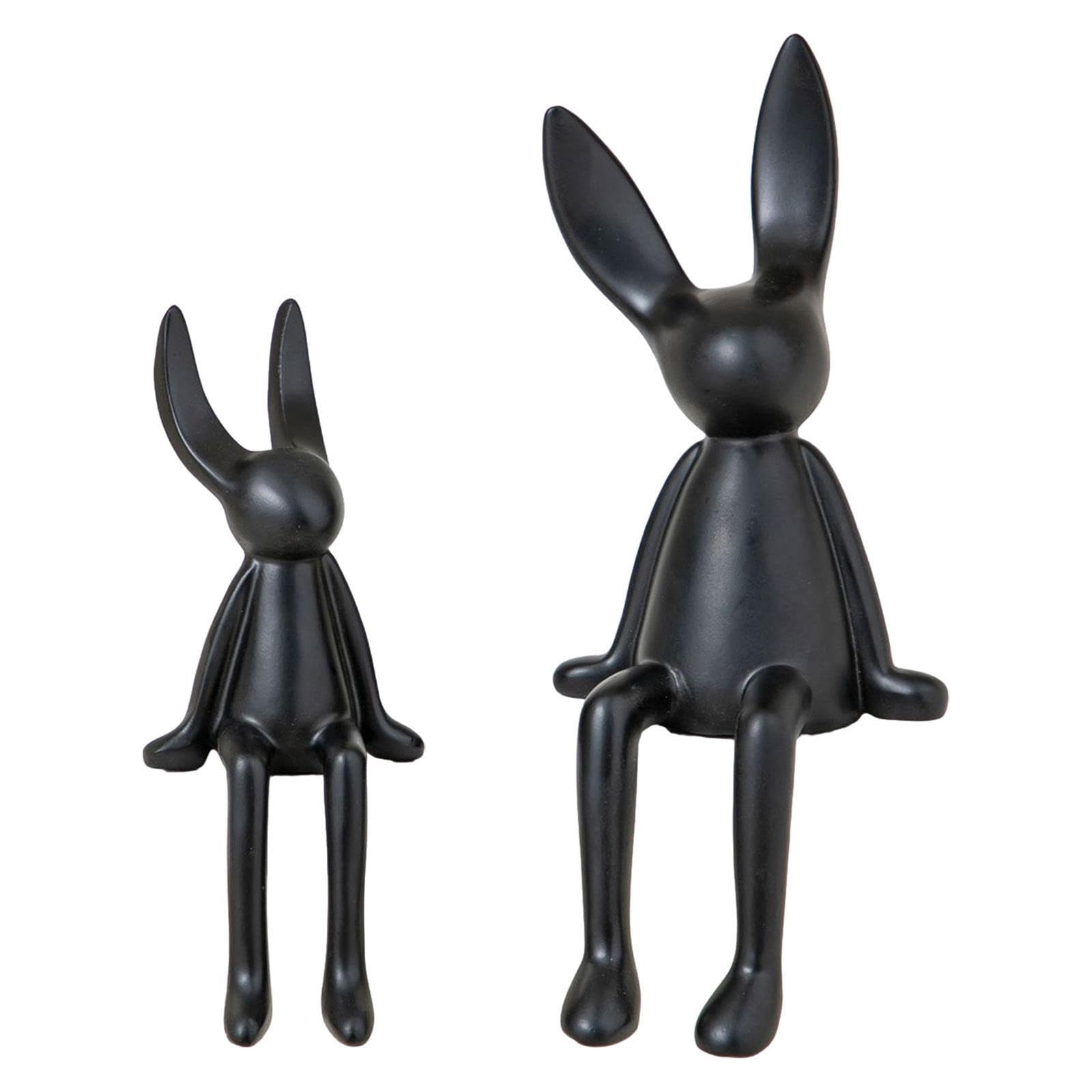 Le affascinanti statuette di coniglietti in ceramica esaltano la decorazione della sala da tè, riflettendo al contempo un'artigianalità attenta e scelte di stile Statua coniglietto