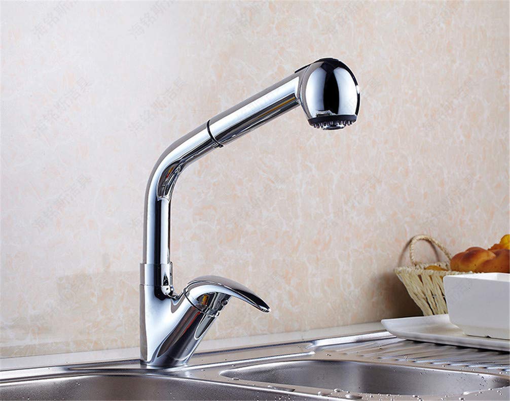 FCXWEVR High Arc Pull Down Kitchen Faucet Luxury Black Polished Sink Mixer Tap Swivel Sprayer Deck Mounted Contemporary Design for Modern Kitchens Auspicious Clouds Finish