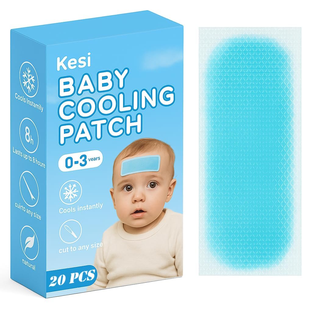 KESI Ornaments 20 Pcs Cooling Patches for Fever Discomfort Reducer Kids Cool Pads Soothe Headache Pain Baby Pad Cold Gel Patch Relief Pain Instant Cooling Patch-image-23