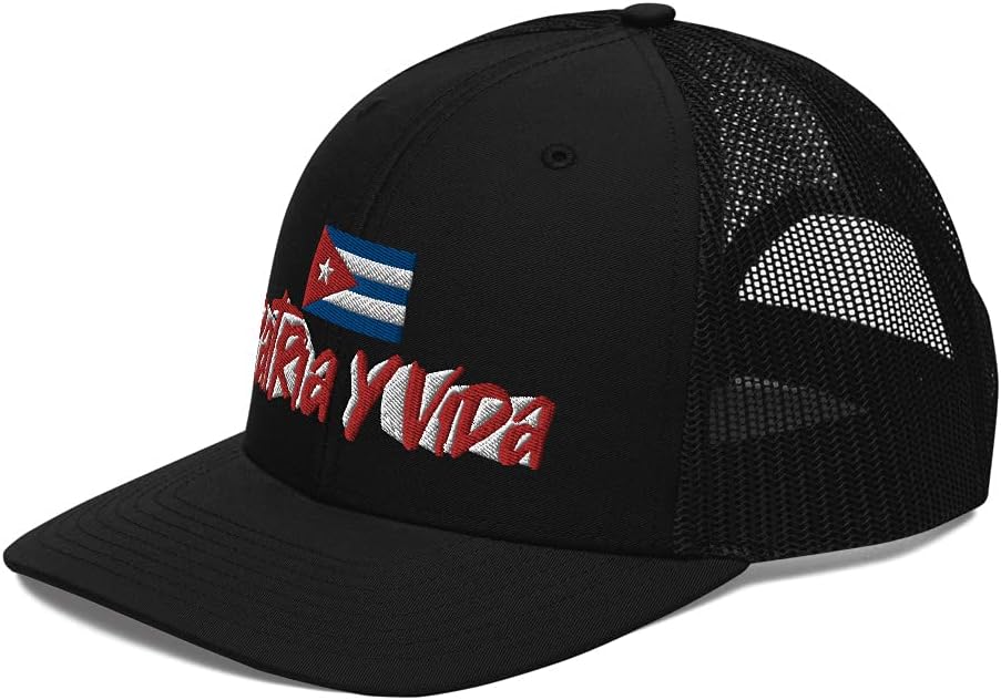 Patria Y Vida (Embroidered) Cuba Trucker Baseball Hat