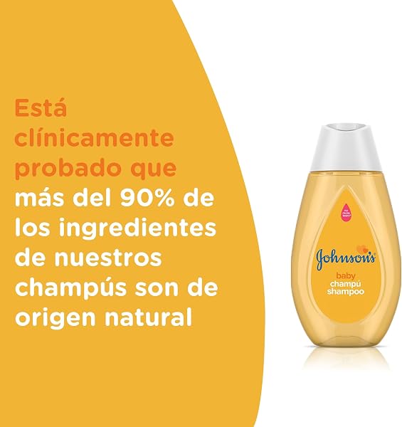 Envase de 750 ml del champú Johnson's Baby No Cry More Classic Formula.