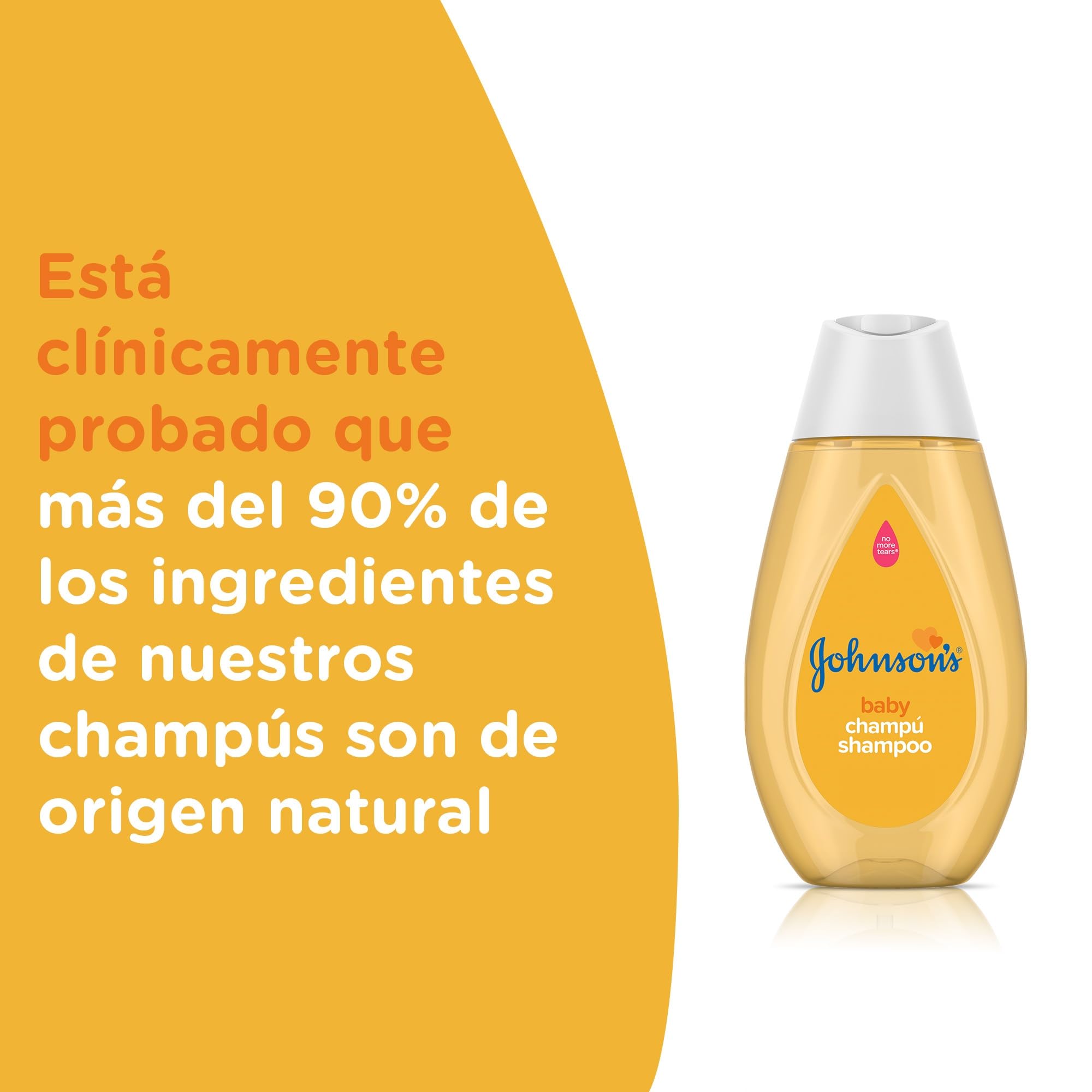 Johnson's Baby No Cry More Classic Formula Shampoo (750 ml), Children's Shampoo for Children and Babies Hypoallergenic and pH Balanced, Paraben Free Shampoo — view 2