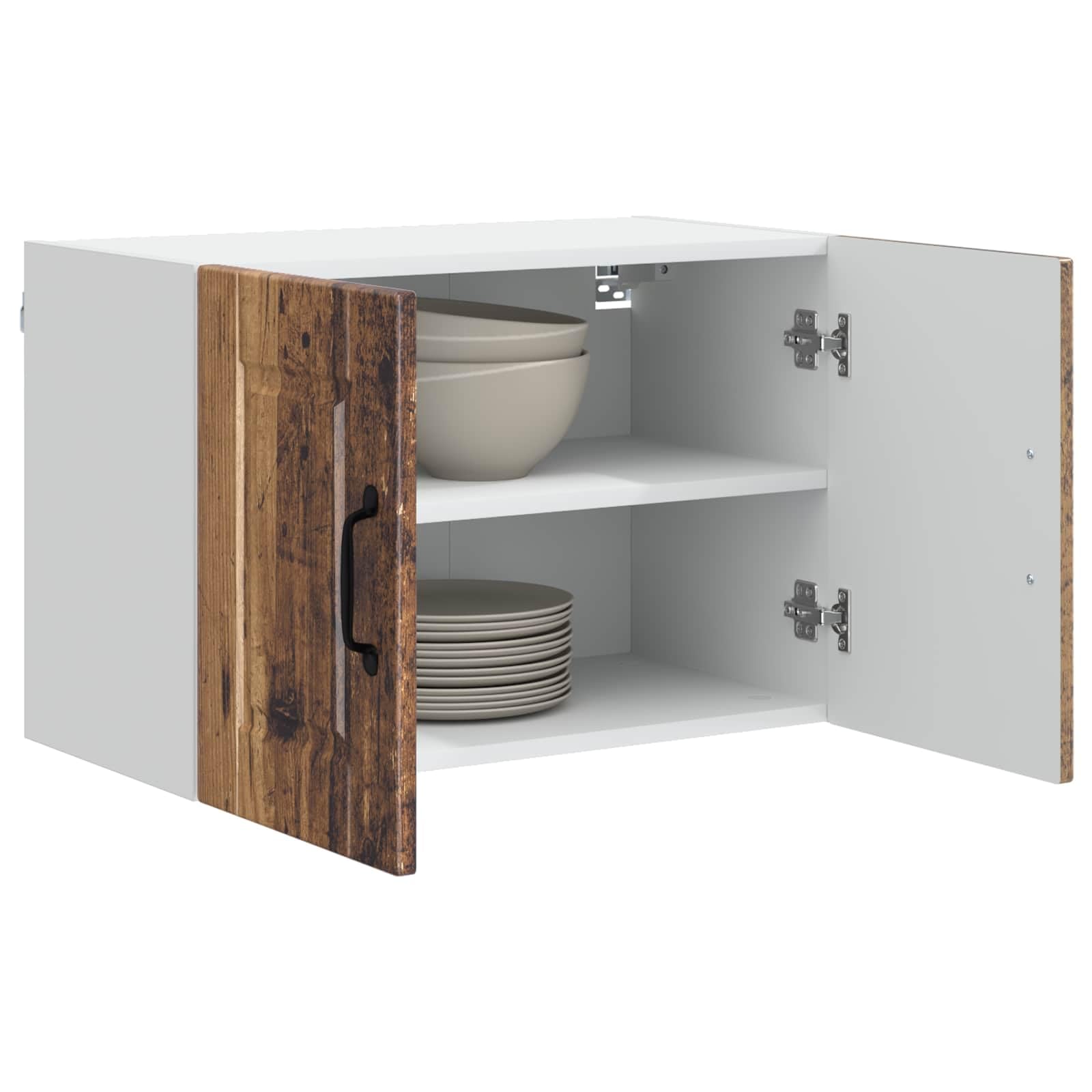 vidaXL Wall Cabinet PORTO Old Wood 60 x 31 x 40 cm Engineered Wood — image 1