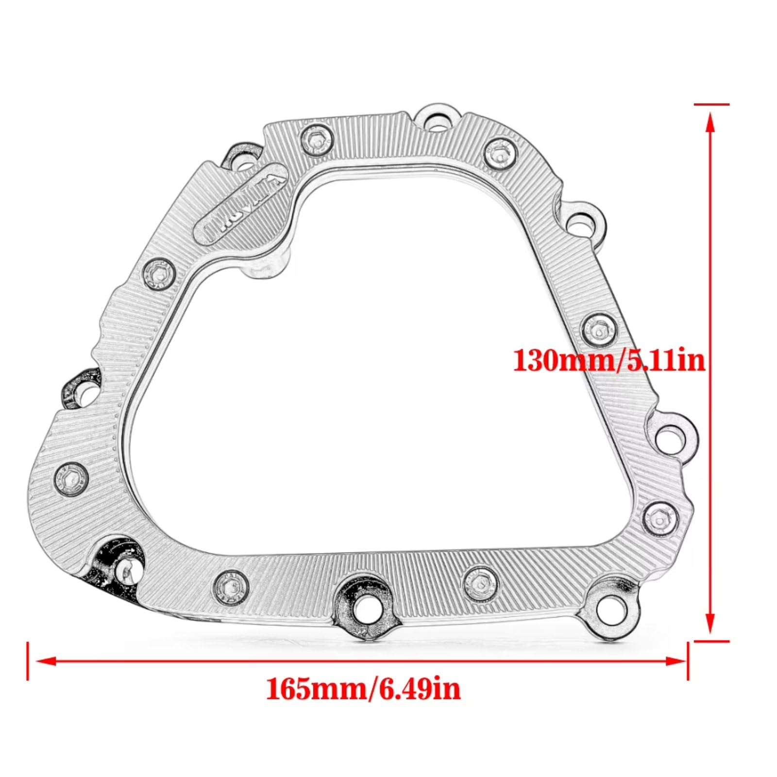 Vordere Kettenradabdeckung Motor Motorrad Für Yamaha Für MT09 Für FZ09 Moto Ritzelabdeckung | Schützen Sie den Kettenbereich vor Sand und Steinen.(Black)