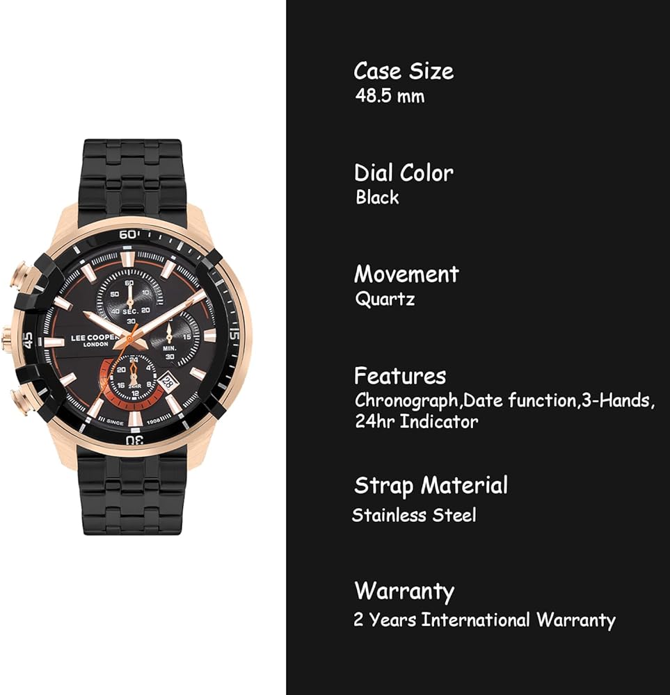 オーク04 2点おまとめ Buy Lee Cooper Analog Black Dial Men's Watch-LC07872.450 at Amazon.in