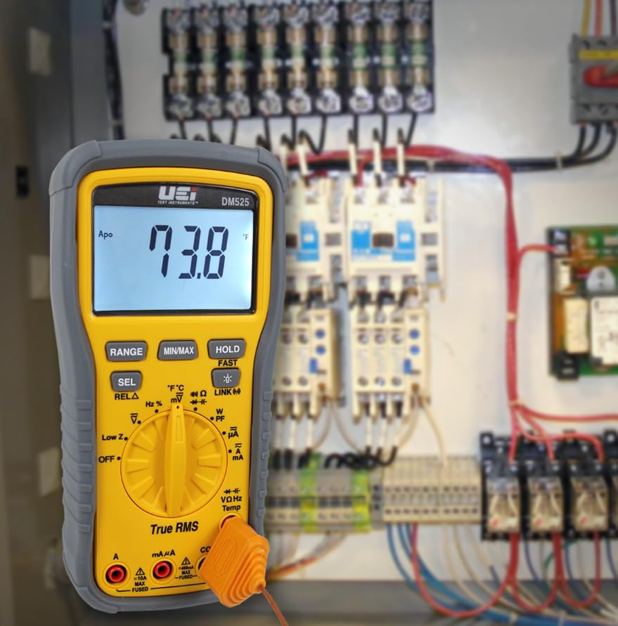 Image of UEi Test Instruments DM525 Wireless Digital Multimeter w /Power Factor Low Z