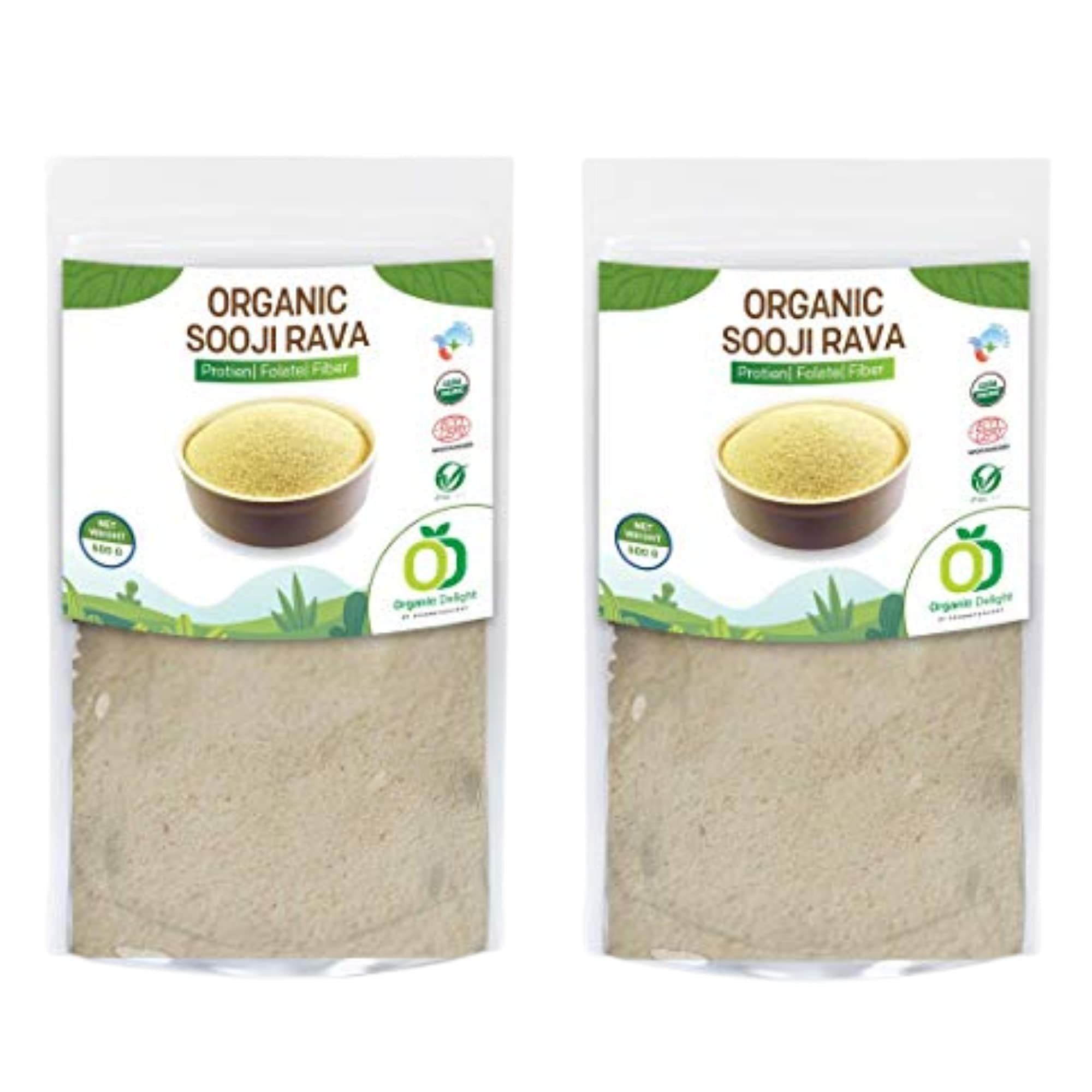 Organic Delight Sooji Rawa/Suji (5kg) USDA Certified -100% Organic -Sooji Uppma Rawa - Suji Rava/Semolina Forfor Delicious Breakfasts, Snacks (5 kg) (B094R88KR1) Amazon Price History, Amazon Price Tracker