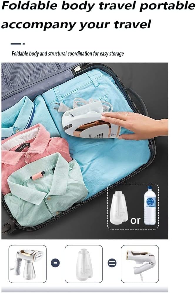 Plancha A Vapor Para Ropa, Garment Steamer Household Steam Brush Small Portable Folding Travel Iron 1600W Ironing Machine
