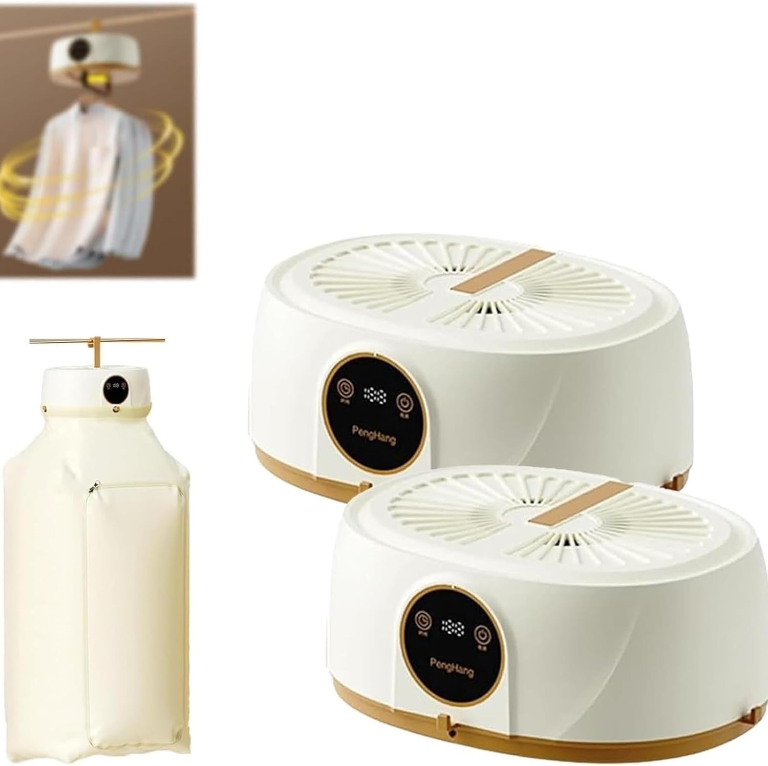 Wireless Inflatable Shirt Self Ironing Machine, Scanovuss Portable Dryer, Collapsible Automatic Wireless Vertical Steam Home Use(1 Pcs)