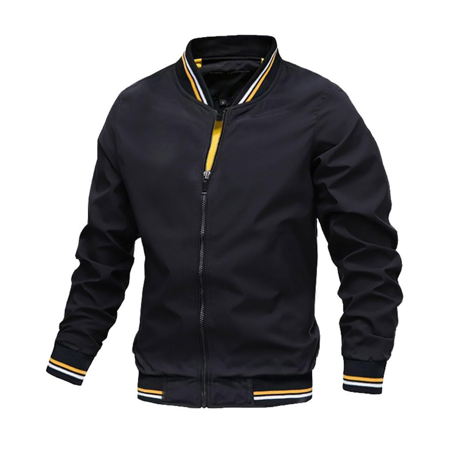 Chaqueta bomber ligera y fina para hombre, chaqueta de entretiempo, para primavera, verano, exterior, chaqueta deportiva informal con cremallera, chaqueta de piloto, chaqueta de primavera