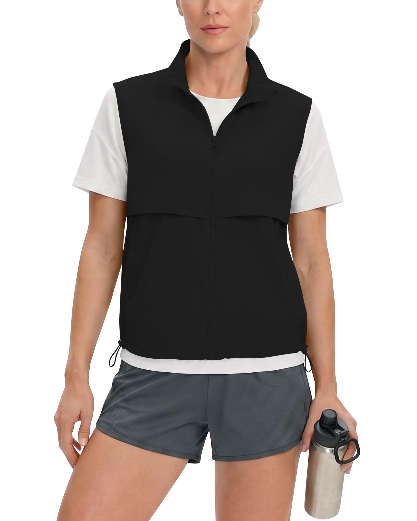 Photo 1 of Locachy Women's Lightweight Running Vest - Black XL
