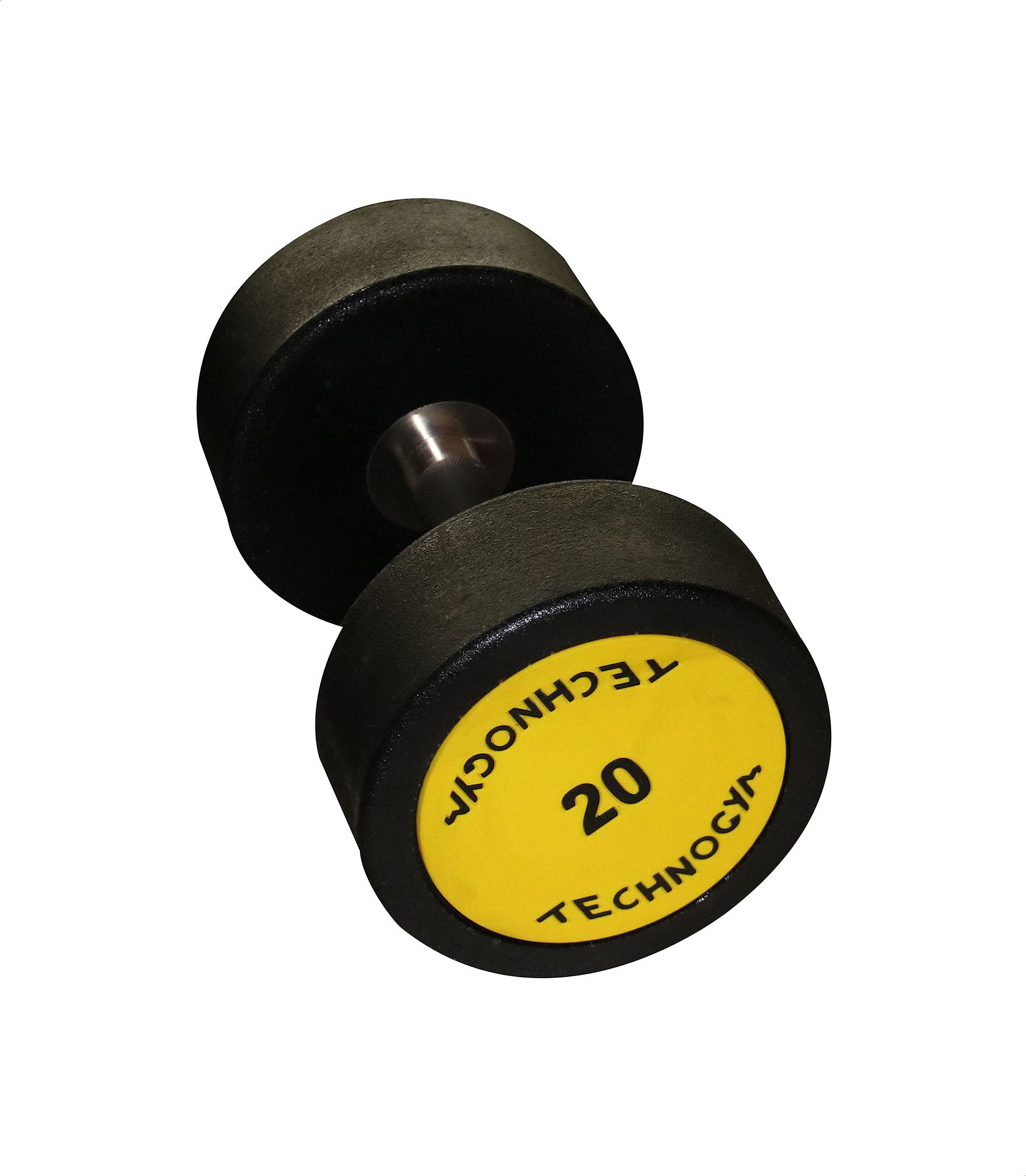 Technogym Dumbbell, 20 kg - Black and Yellow: Buy Online at Best