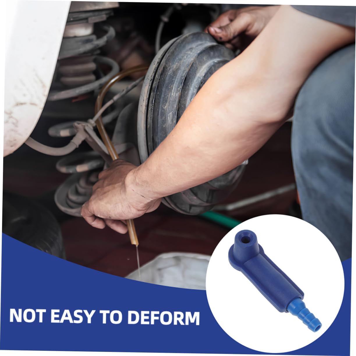 VALICLUD 2Pcs Brake Fluid Change Tool Brake Oil Bleeder Connector Hose for Replacement Compatible with Vehicle Brake Systems User Friendly Design for Beginners