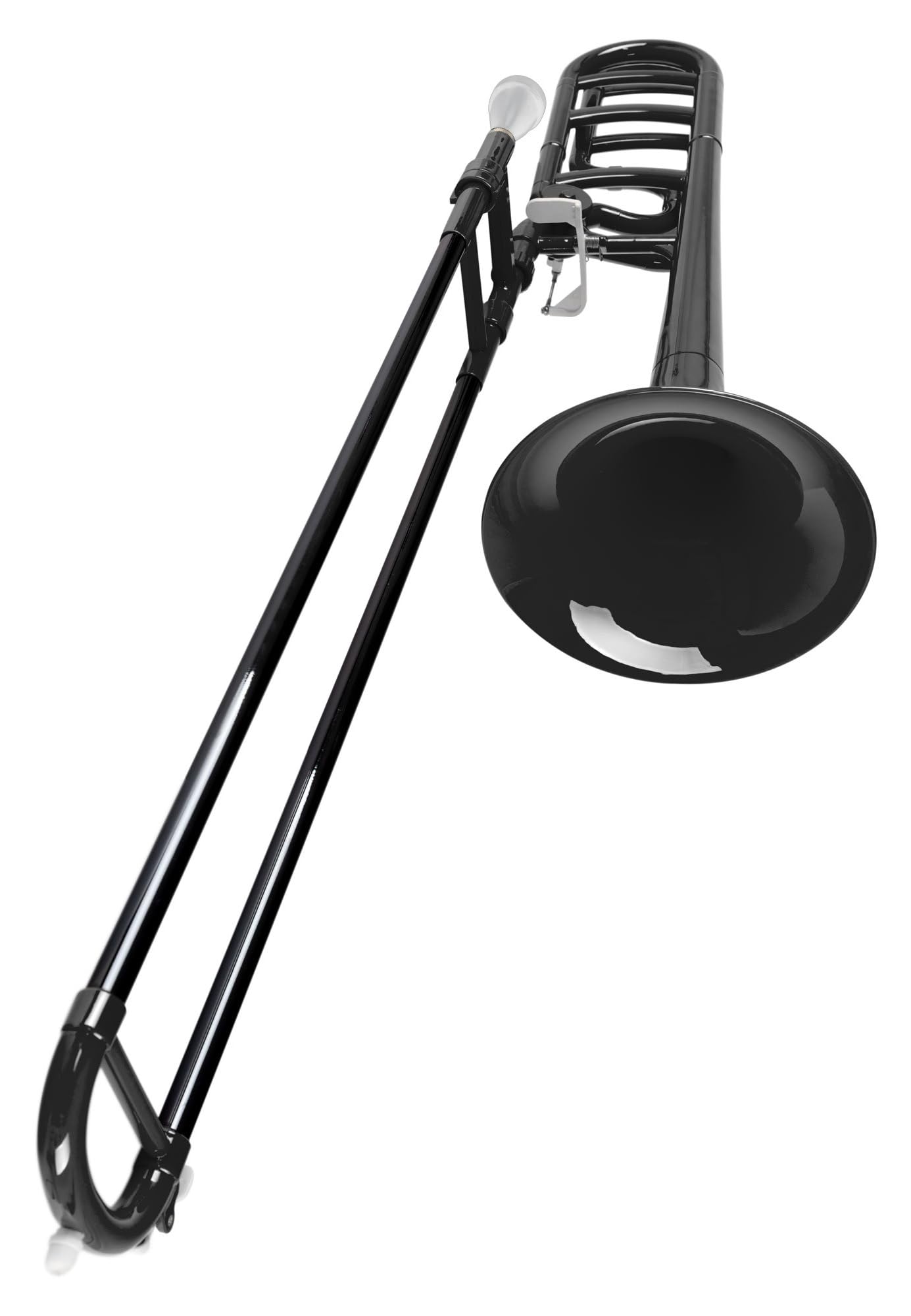 Classic Cantabile MardiBrass ABS Kunststoff Quart-Posaune - Bb/F-Stimmung - Fiberglas-Zug - 850g leicht - Bohrung: 13,9 mm - inkl. Mundstück und Gigbag - schwarz