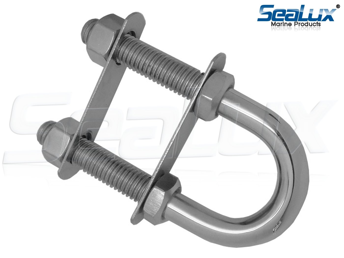 SeaLux Marine Boat Bow Eye Stern Eye U Bolt Tie Down 1/2