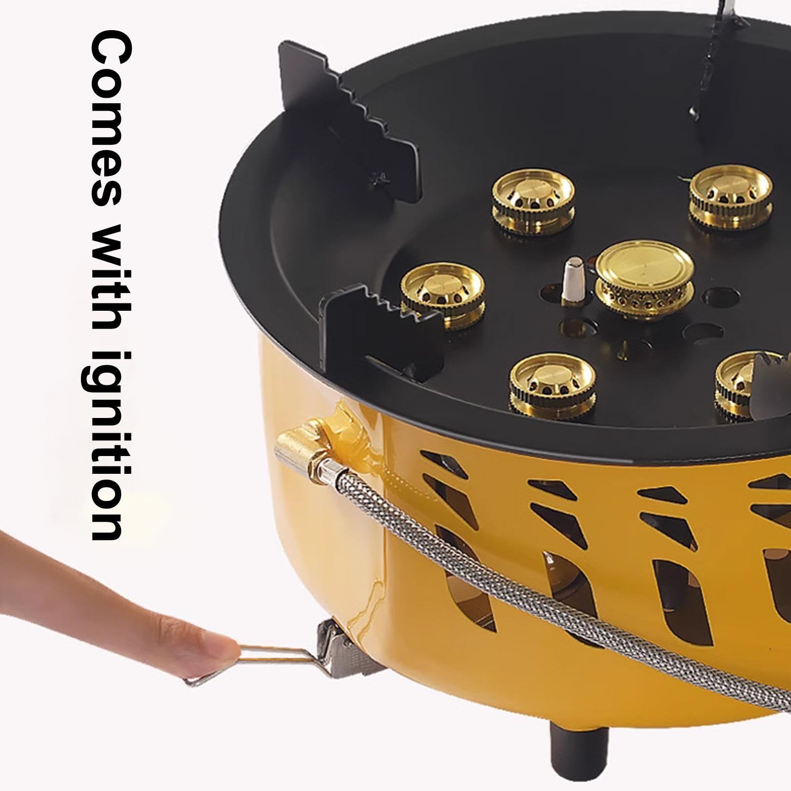 Fornello da campeggio antivento, fornello da picnic Design antivento | Sette stelle Antivento portatile compatto leggero design pieghevole per campeggio escursionismo arrampicata picnic