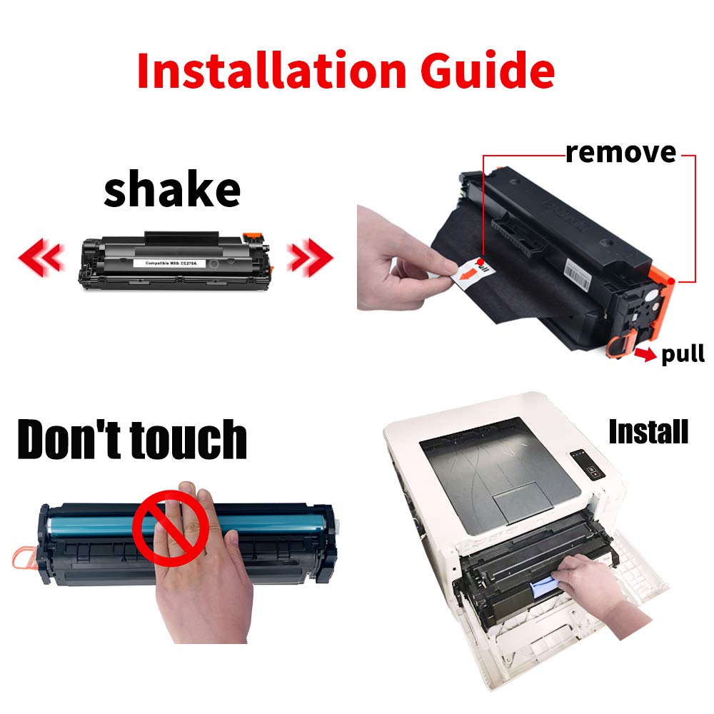 Cartuccia Toner Compatibile - Sostituisce HP 78A / CE278A - Nero - Foto 4