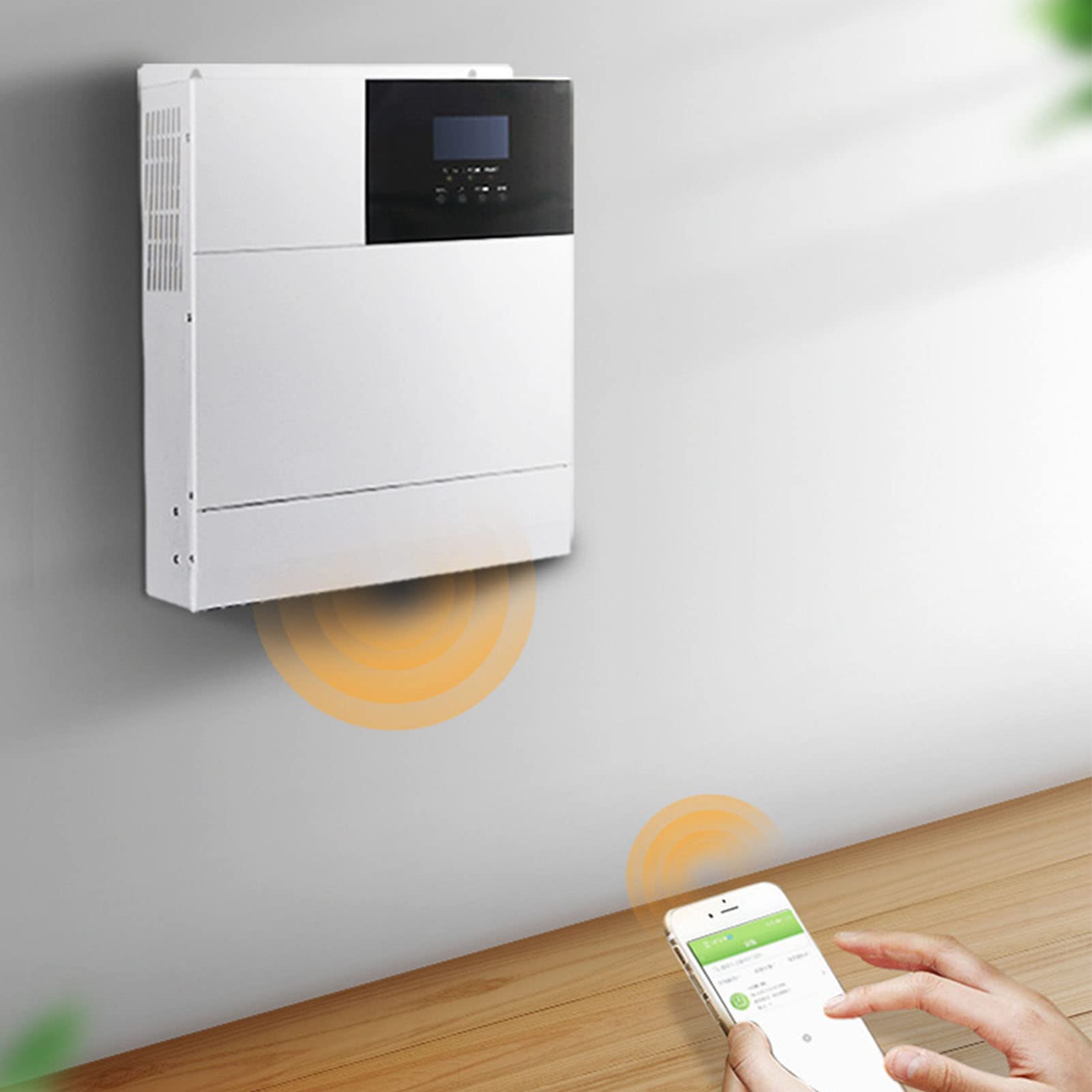 Hybrydowy Inwerter Solarny Inwerter Solarny ze Stopu Aluminium Ładowarka 3000 W Czysta Fala Sinusoidalna MPPT Wyświetlacz LCD 24 V do 230 V AC do Tworzenia Kopii Zapasowych W Domu RV Użytku